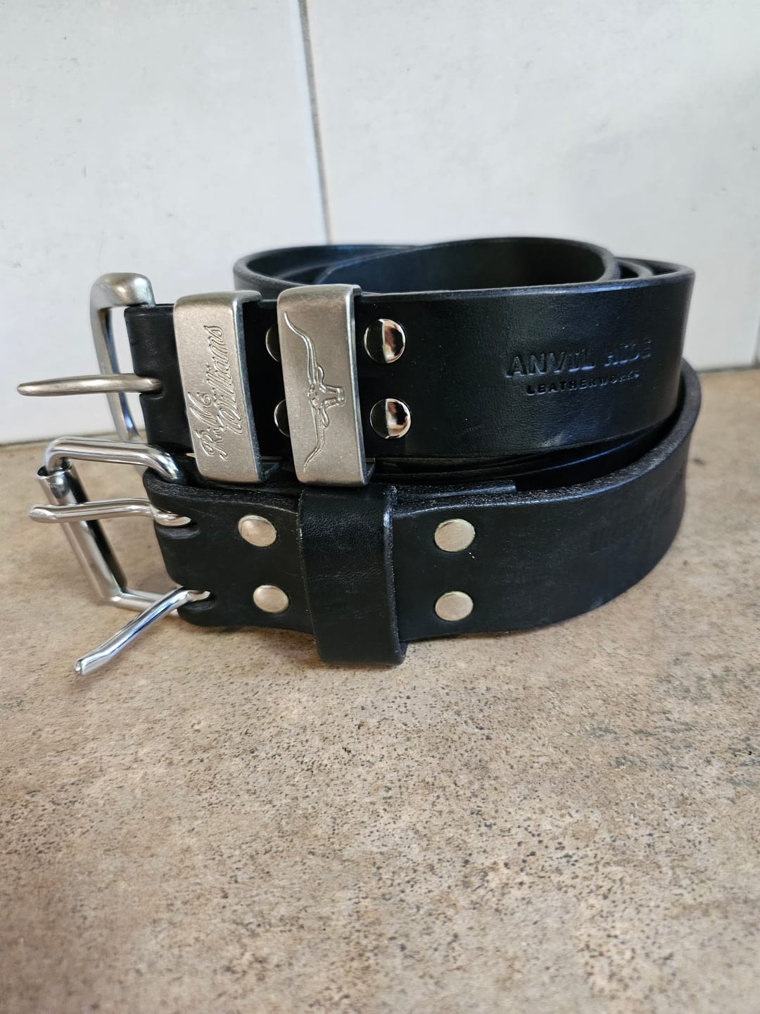 Customer photo review of “Bring your own buckle” belt
