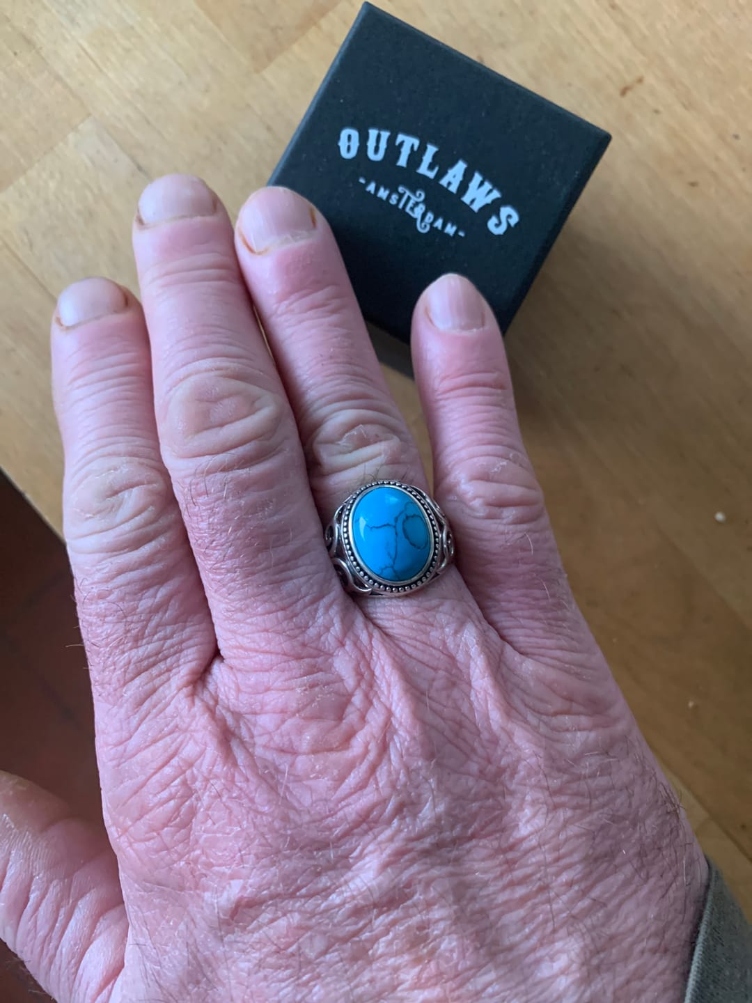Customer photo review of BLUE EYES. - 925 SILVER
