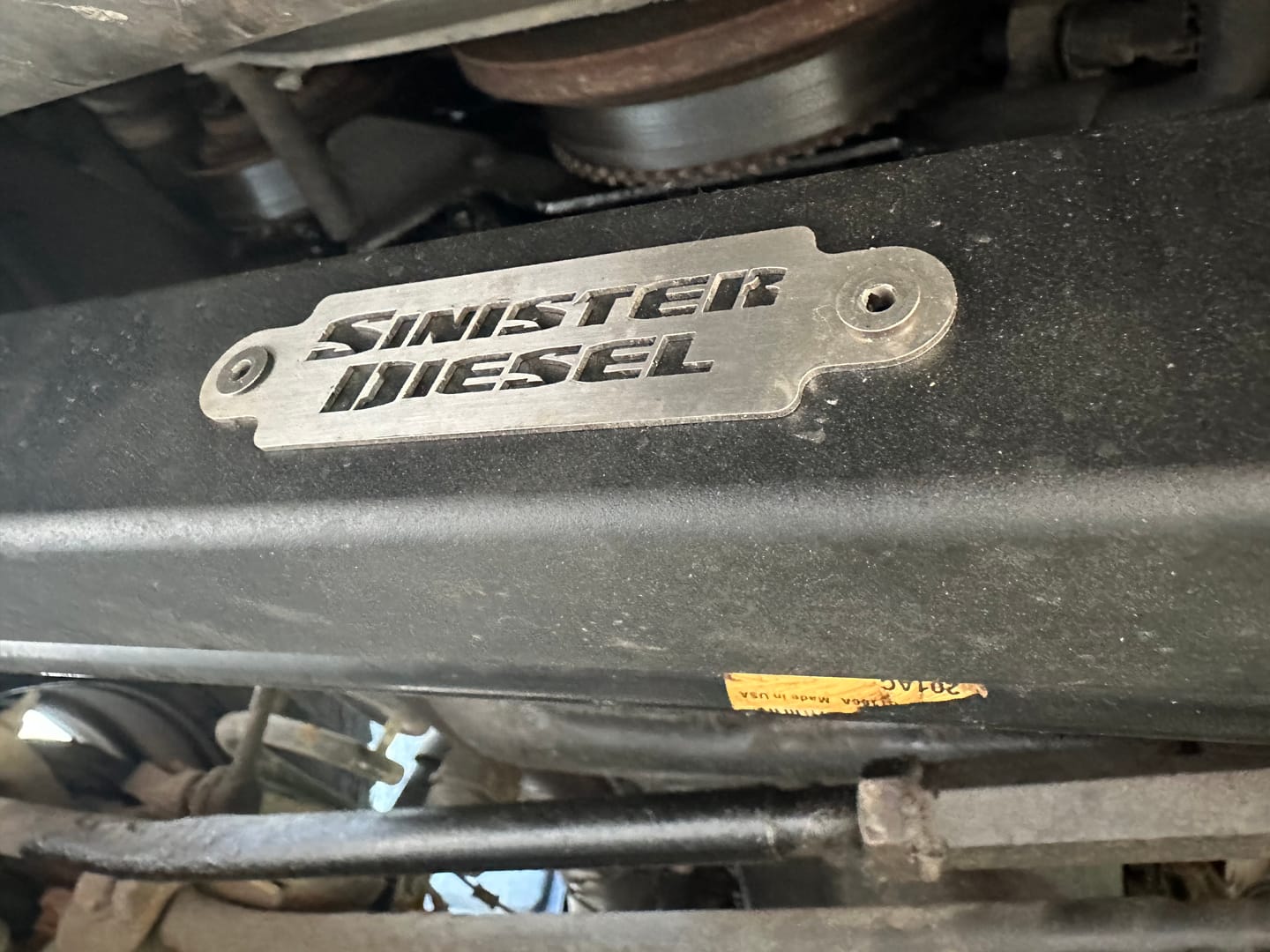 Customer photo review of 2013-2019 Cummins Steering Box Support (SD-DSBS13-01-20)