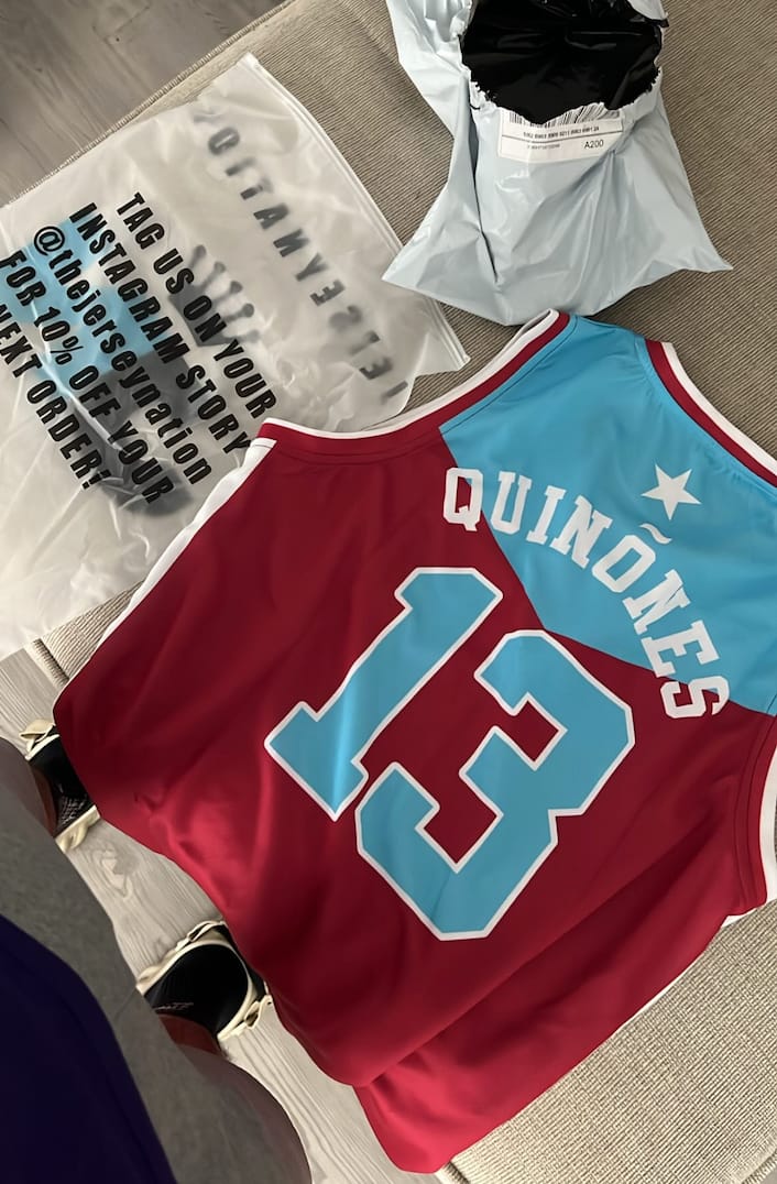 Customer photo review of Puerto Rico Custom Basketball Jersey