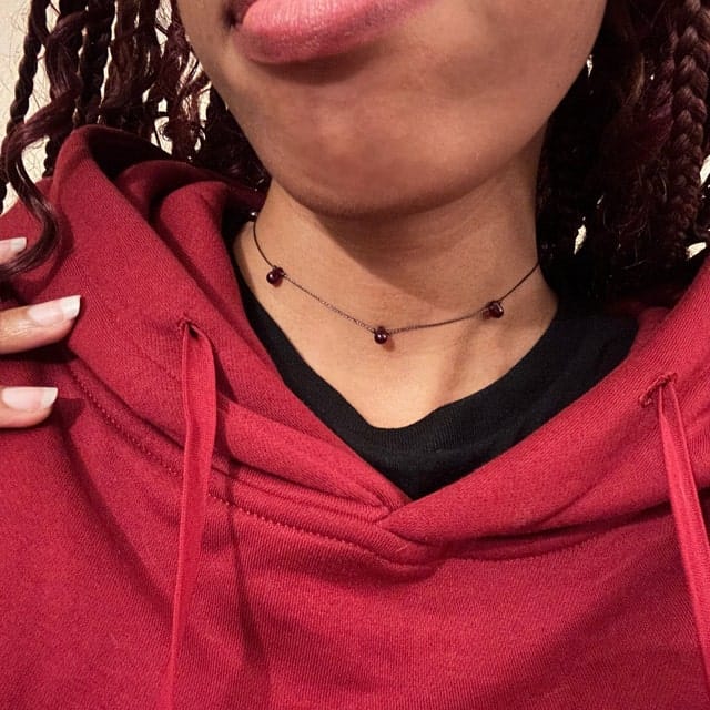Customer photo review of Fairy Teardrop Choker Necklace