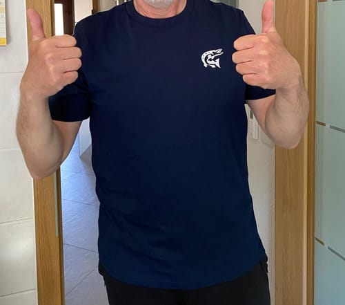Customer photo review of Left Swoosh Pike T-shirt