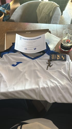 Customer photo review of Mens Mystery Football Shirt