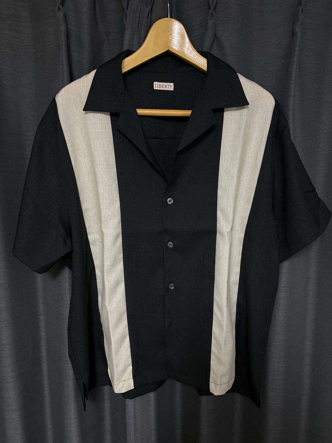 Customer photo review of 異素材コンビ　キューバカラー半袖シャツ