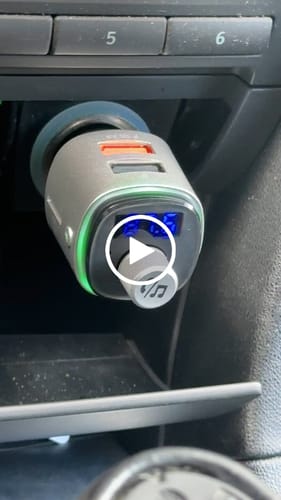 Customer video review of Wegman Bluetooth FM Transmitter - Bluetooth carkit - Zilver