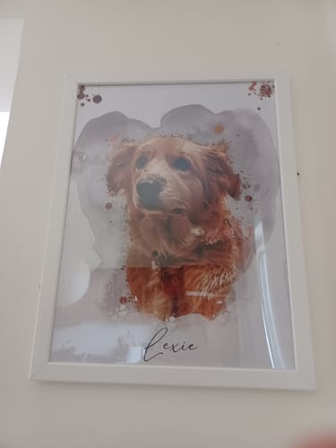 Customer photo review of Πορτραίτο Κατοικίδιου - Νερομπογιά