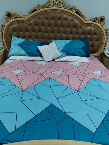 Customer photo review of Rainbow Mosaic-Bed Sheet Set