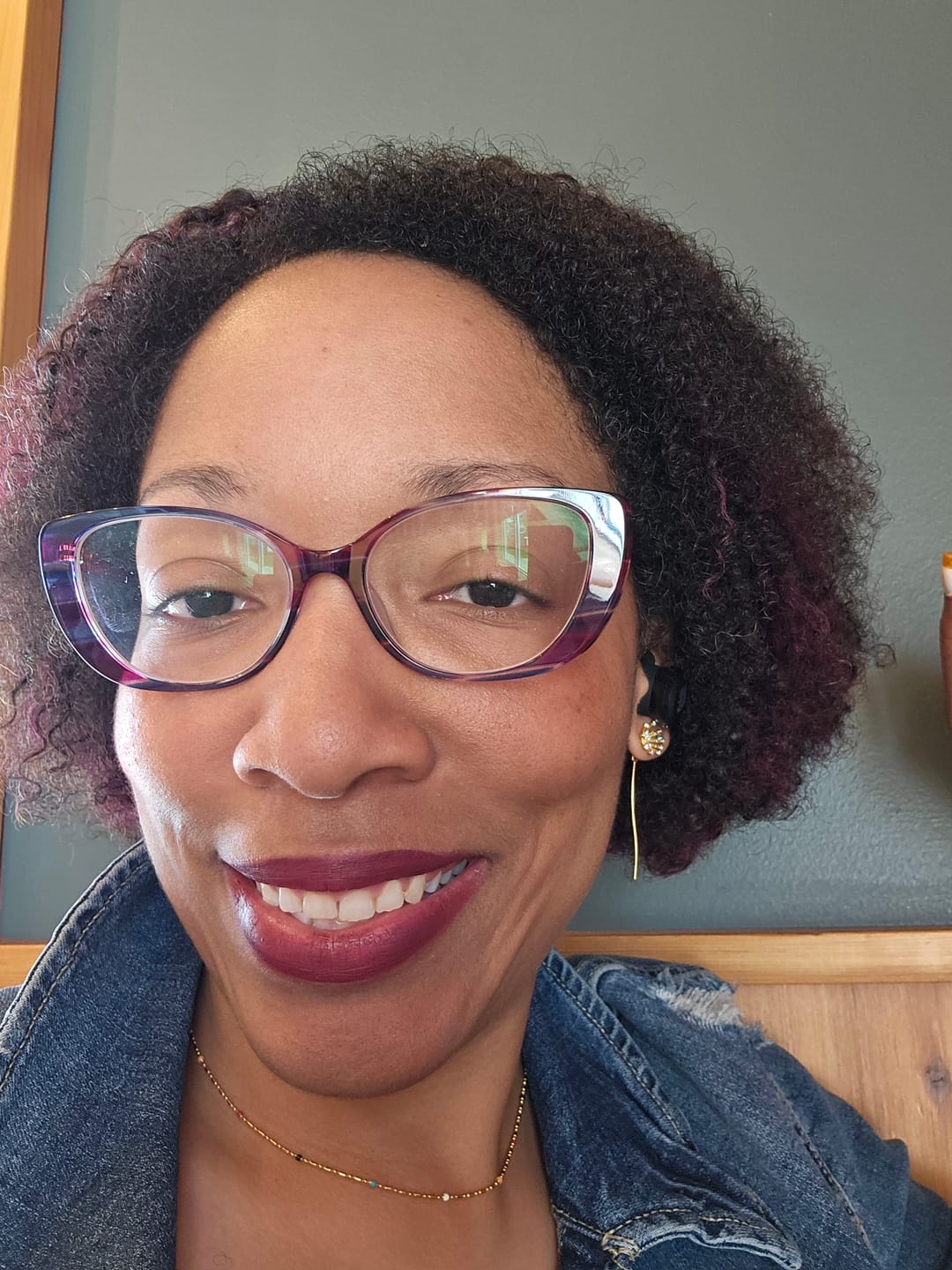 Customer photo review of Make A Wish Dandelion 18K Gold Earrings