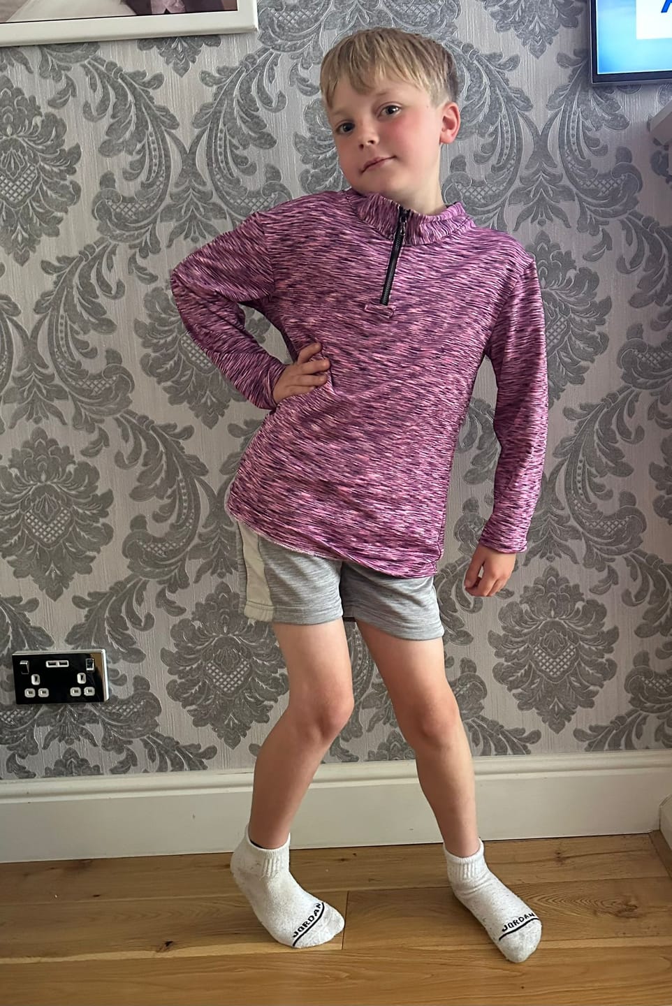 Customer photo review of Melange Active Wear Sports Jersey Fabric