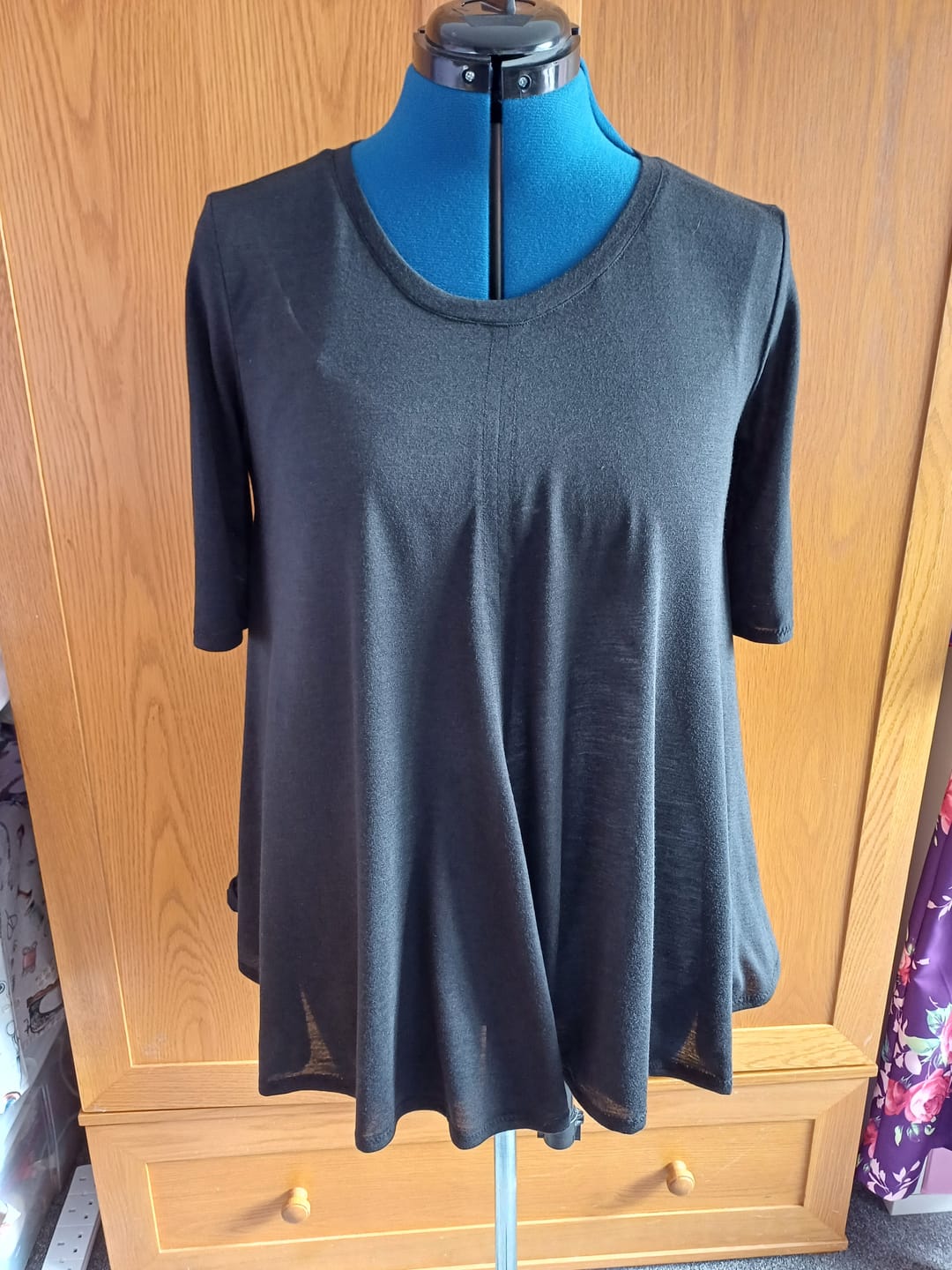 Customer photo review of Lightweight Variegated PolyViscose Jersey Fabric