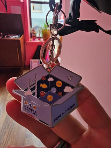 Customer photo review of [PREORDER] Hope World x JITB Keychain (Double-sided)