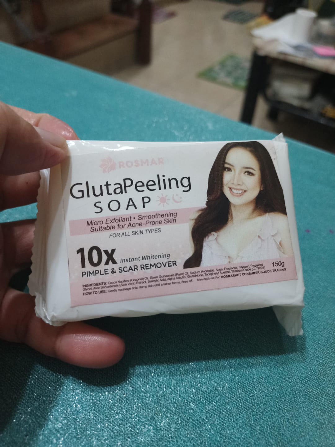Customer photo review of Rosmar gluta peeling soap
