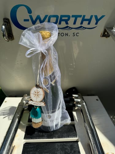 Customer photo review of Custom Digital Boat Name Logo Design