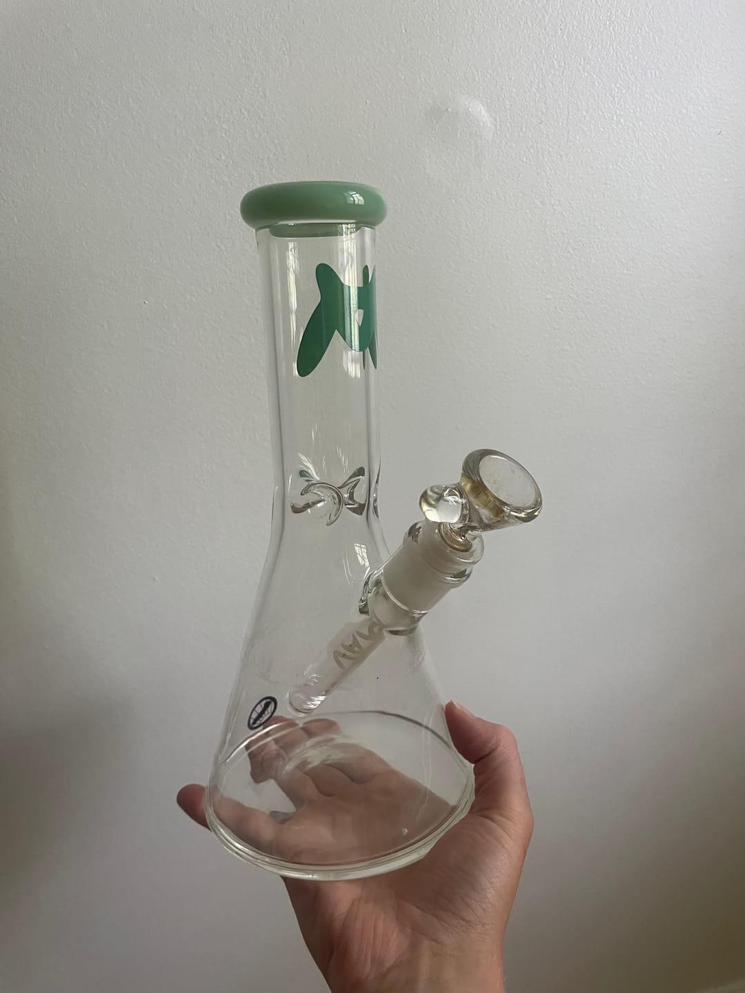 Customer photo review of 10" x 44mm Color Top Beaker Bong