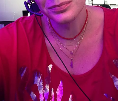 Customer photo review of Israel Map Necklace