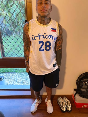 Customer photo review of Philippines Custom Basketball Jersey