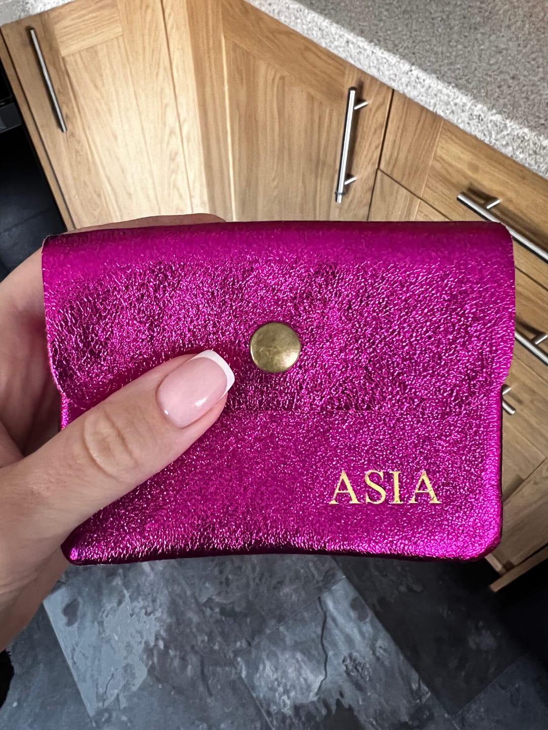 Customer photo review of Small Leather Purse
