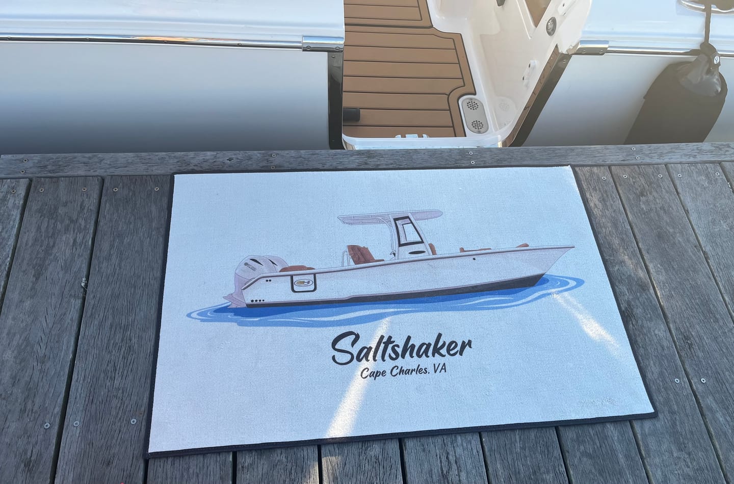 Customer photo review of Custom Indoor/Outdoor Dock Mat