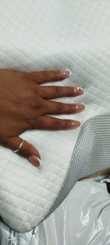 Customer photo review of Dreamers® Relief Pillow