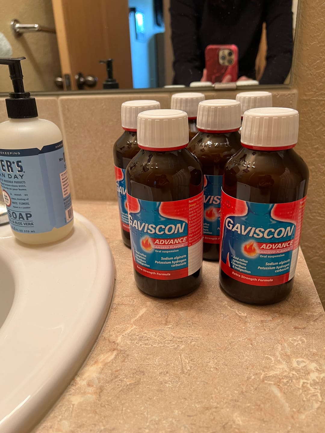 Customer photo review of Gaviscon Advance Aniseed Flavour Oral Suspension, 300ml 6 Pack