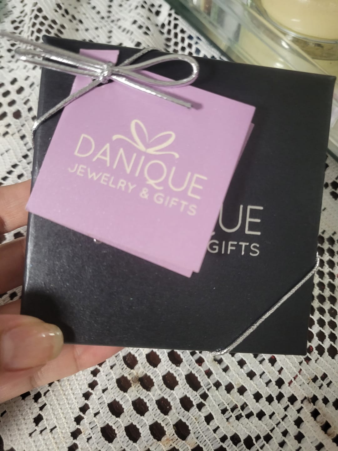 Customer photo review of Personalized Large Leather Keychain Loops