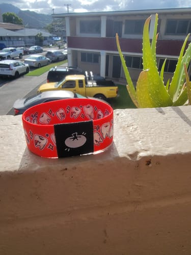Customer photo review of Bloody Teeth Bracelet