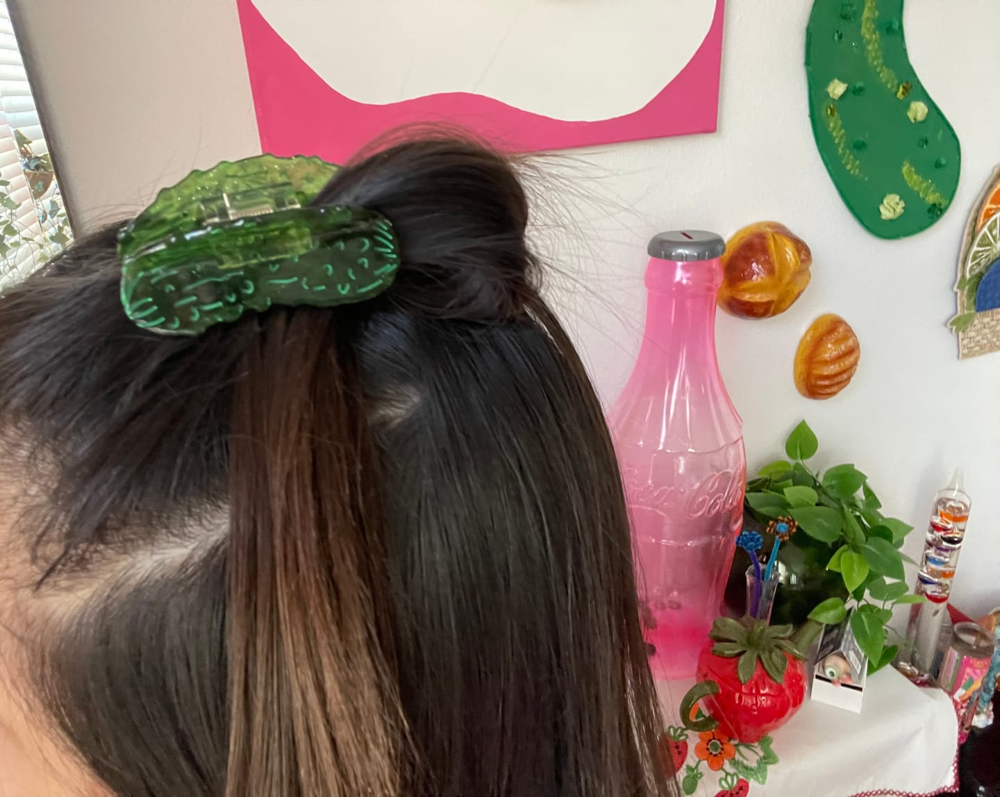 Customer photo review of Pickle Hair Claw