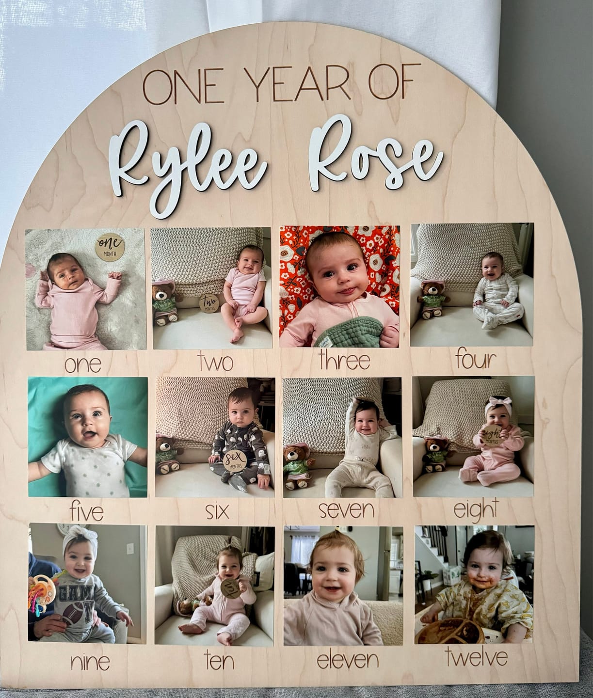 Customer photo review of One Year Of Photo Board