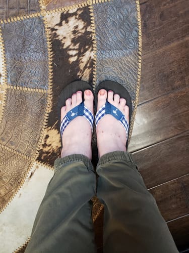 Customer photo review of Flip Flop Stripes
