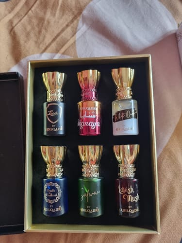 Customer photo review of Assorted Luxury Attar Perfume Gift Set (6 × 5.5Ml)