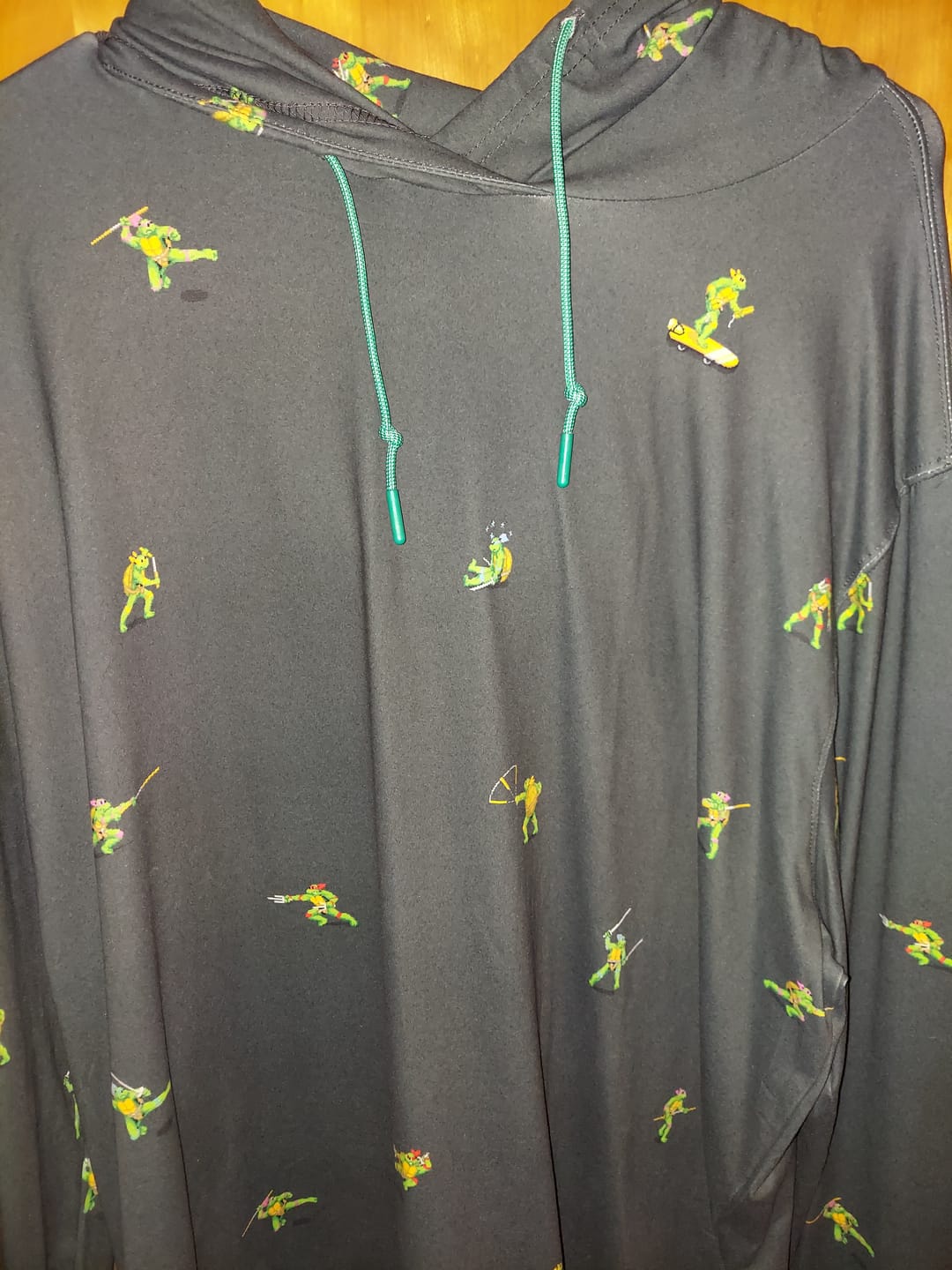 Customer photo review of Teenage Mutant Ninja Turtles "Choose Your Turtle (At Night)" – Performance Hoodie