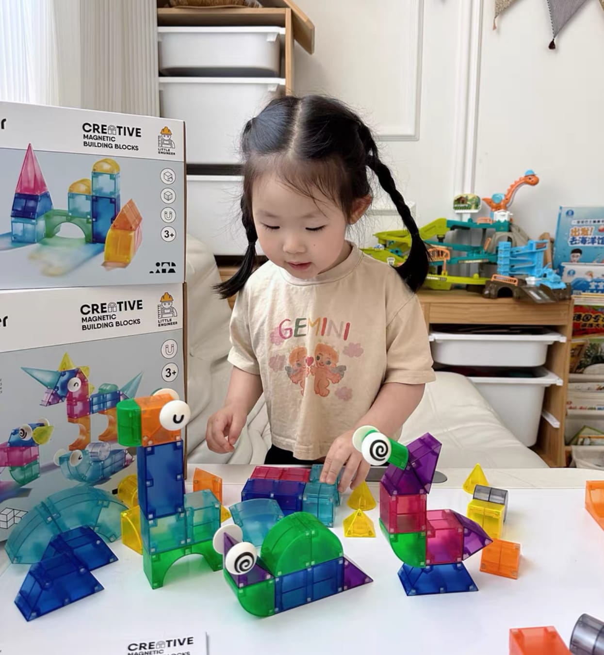 Customer photo review of Magnetic Blocks - 46Pcs