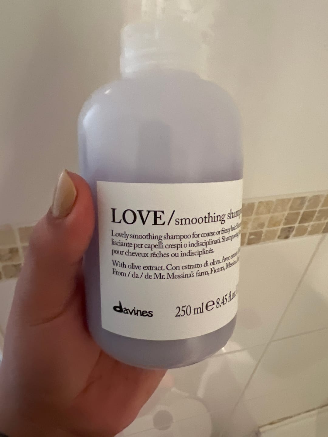 Customer photo review of Shampoo Essential Love Davines
