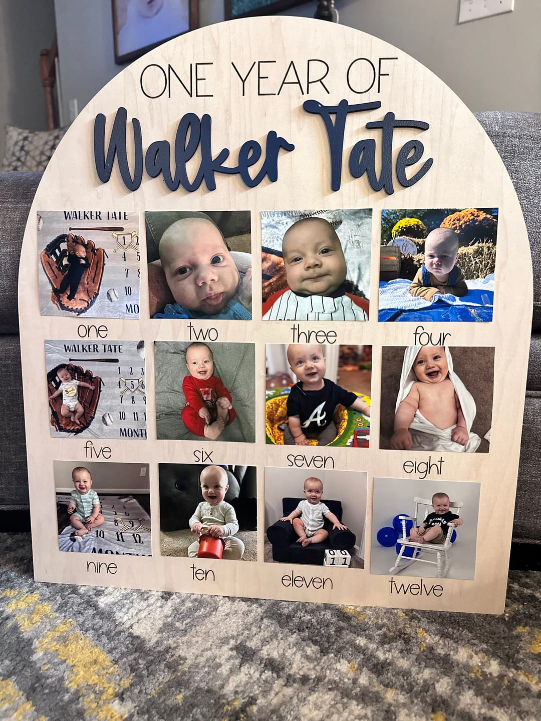 Customer photo review of One Year Of Photo Board