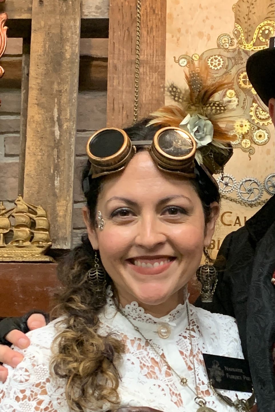 Customer photo review of Steampunk costume goggles