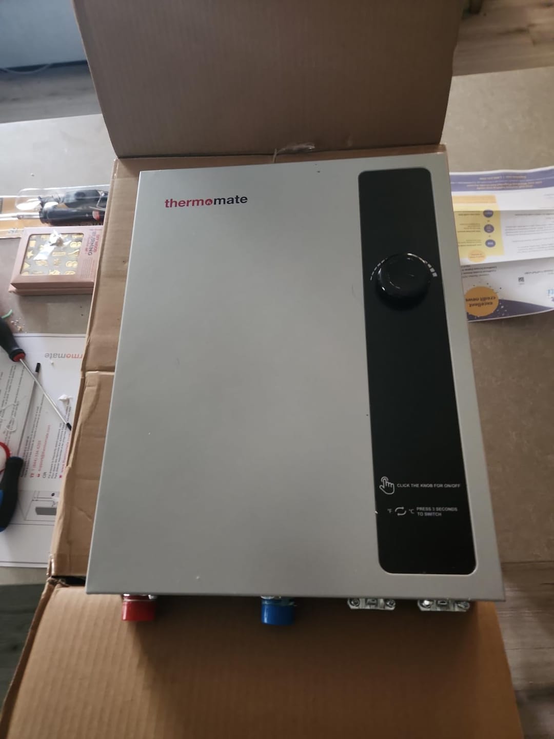Customer photo review of Tankless Electric On Demand Instant Hot Water Heater - 240V | 18kW