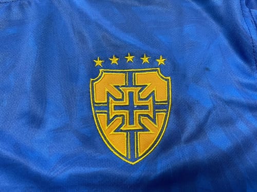 Customer photo review of Brazil Custom Football Jersey