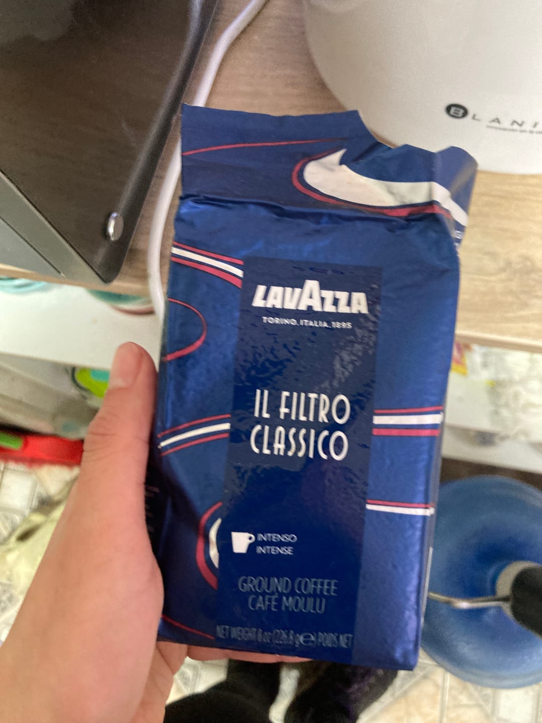 Customer photo review of Lavazza Il Filtro Clasico 226,8 grs. x 2 Grano Molido