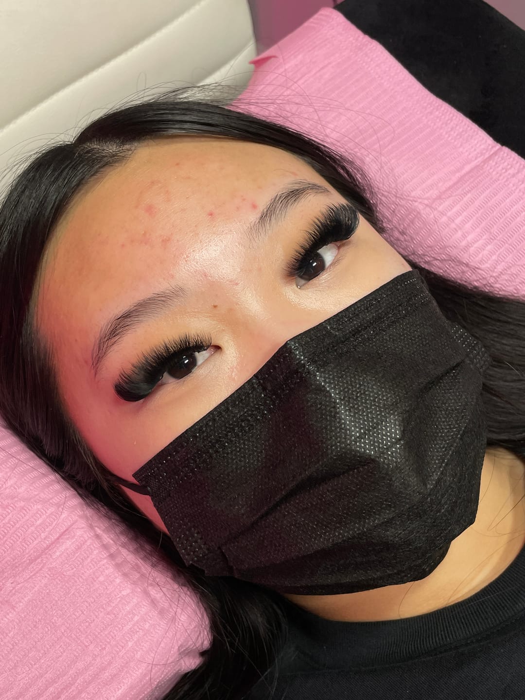 Customer photo review of Premium Eyelash Extensions 0.03mm