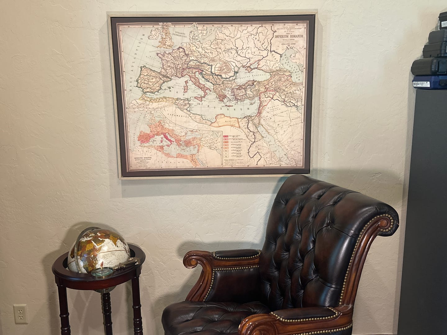 Customer photo review of Old Roman Empire World Map From 266BC to 305AD by Perthes & Kampen, 1889 - Rare Map of Byzantine, West and East Roman Empire & Roads
