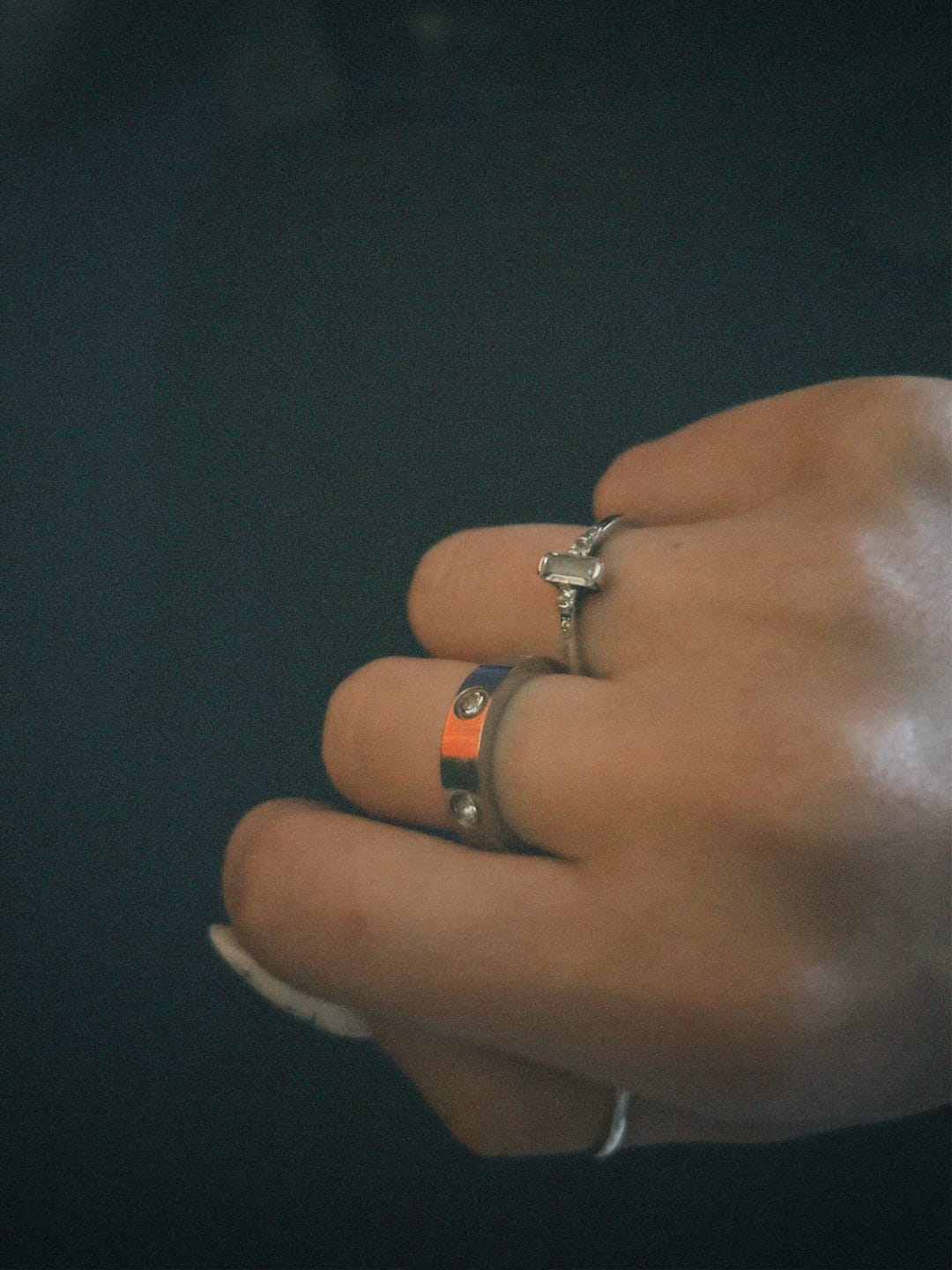 Customer photo review of Deluxe Timeless Stone Ring 14 Karat vergoldet