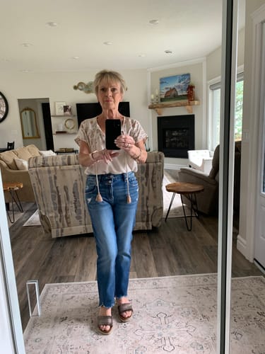 Customer photo review of Kancan Walnut Slim Straight Jean