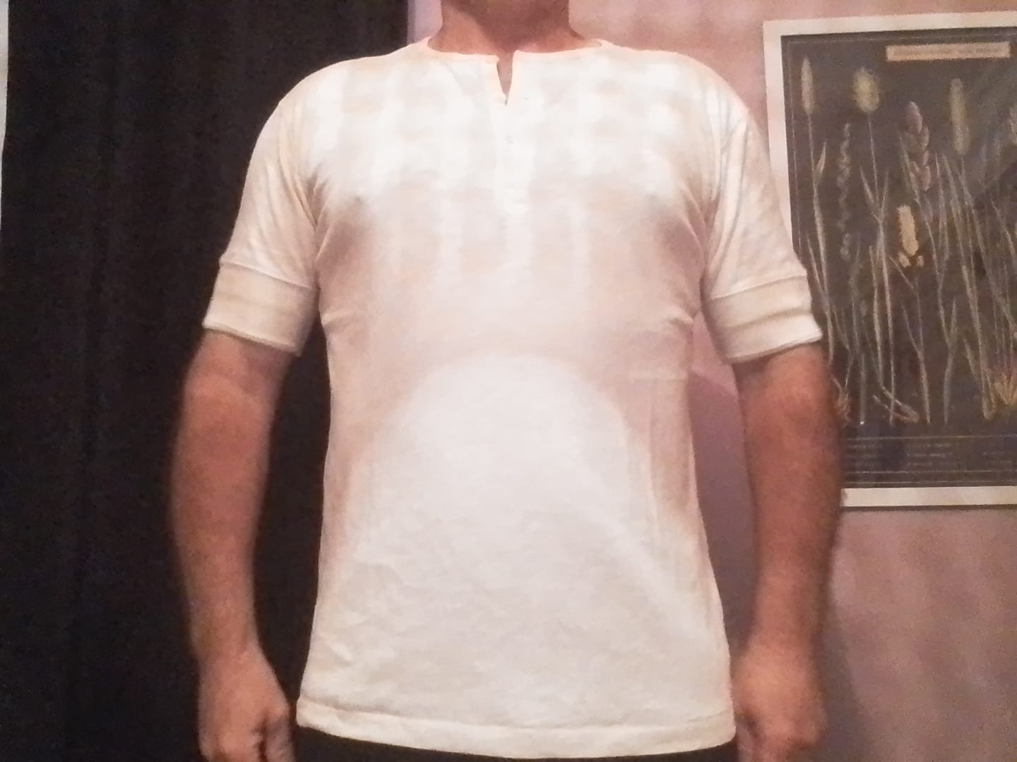 Customer photo review of 1890s Slub Cotton Henley T-Shirt