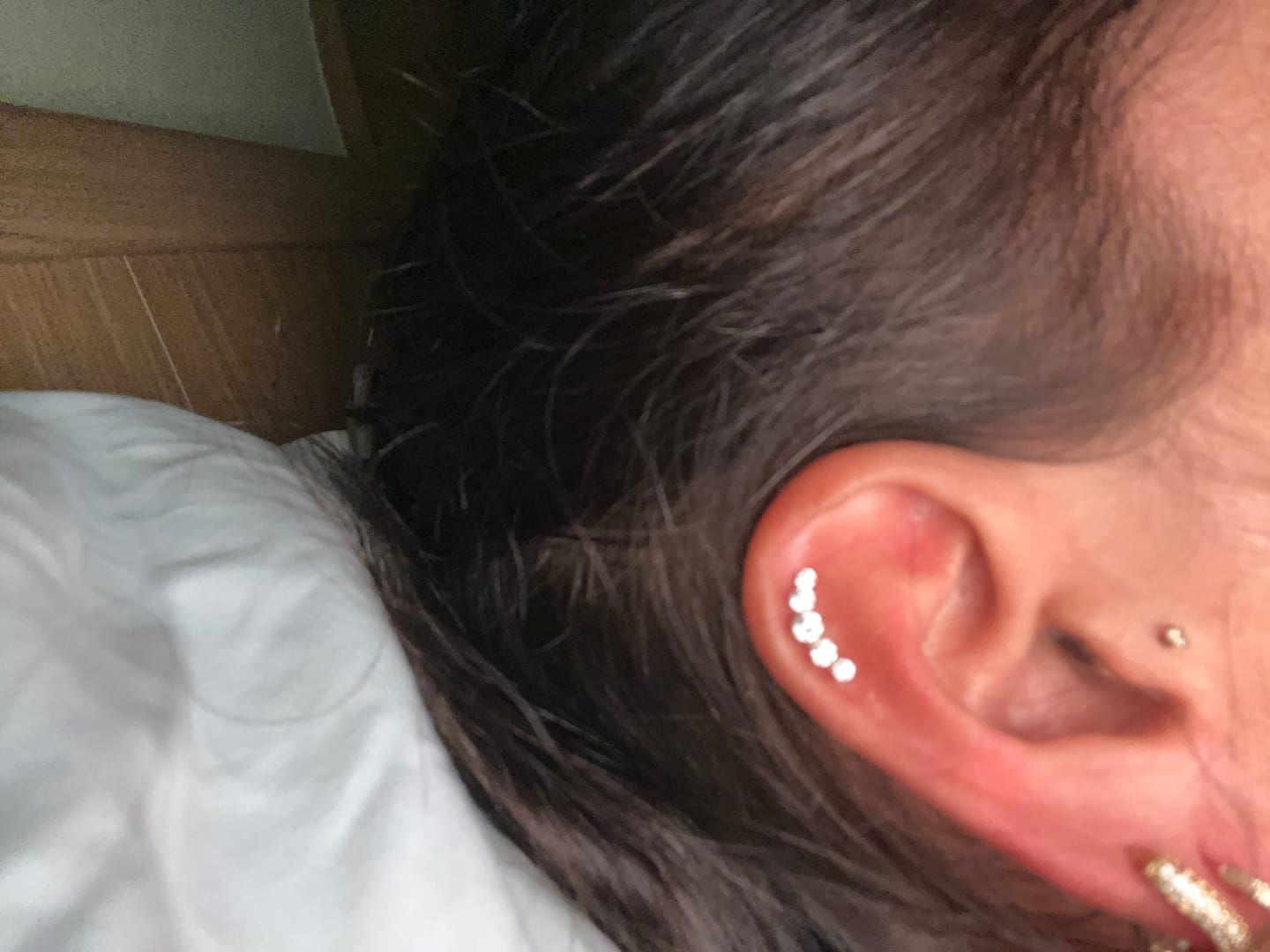 Customer photo review of Line Piercing | Titan