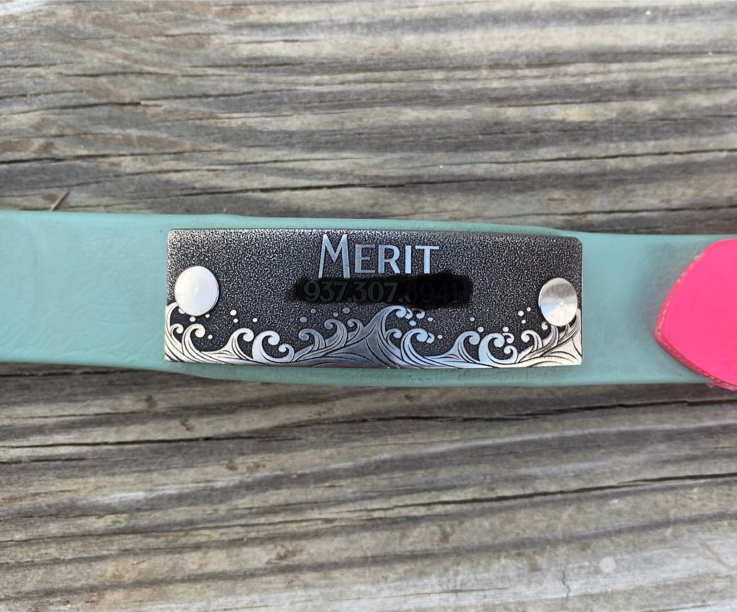 Customer photo review of Designer Rivet-On Tag