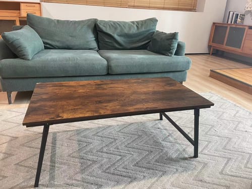 Customer photo review of Flycity Portable Folding Coffee Table With No Assembly Required