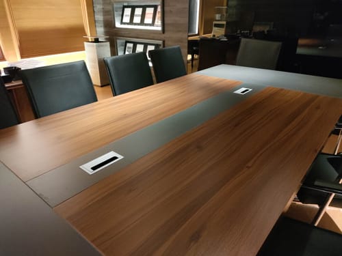 Customer photo review of Modern Simple Long Conference Table(West Coast)