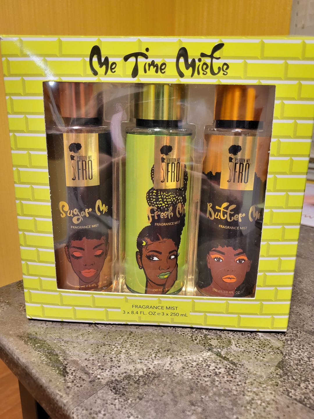 Customer photo review of The Me-Time Fragrance Body Mist Collection