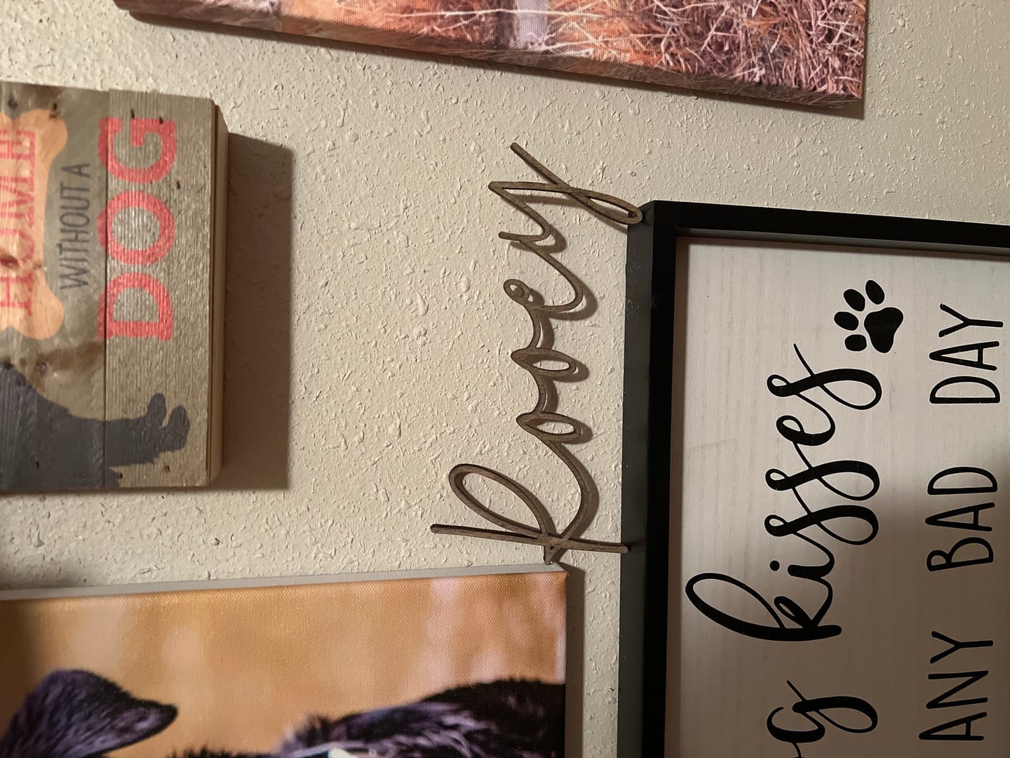 Customer photo review of Custom Wooden Word