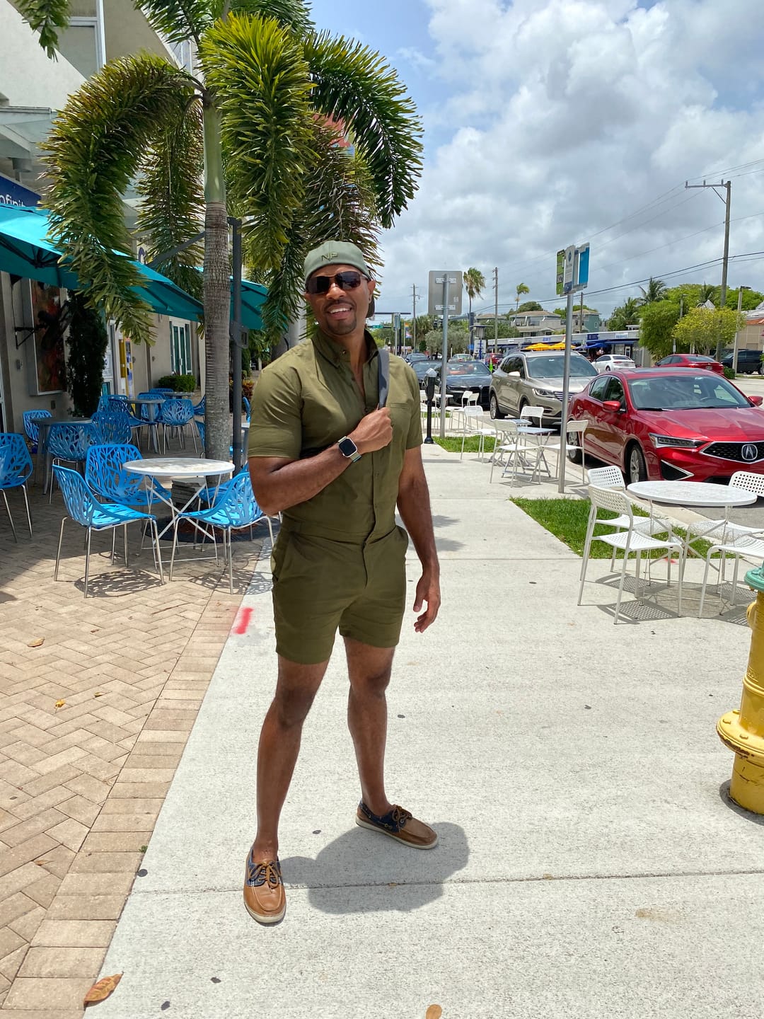 Customer photo review of Olive Mens Romper